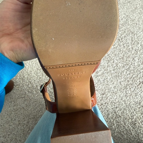 Sezane Brown Leather Heels - Picture 5 of 5